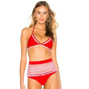 * NEW Tularosa Nina Bikini Set Red & Pink A90